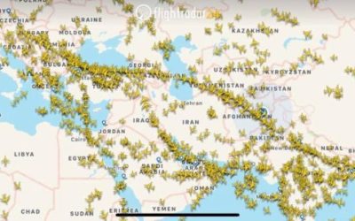 ترافیک پروازهای عبوری در فضای افغانستان