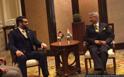 دیدار مشاور امنیت ملی کشور با وزیرخارجه‌ی هند در دهلی