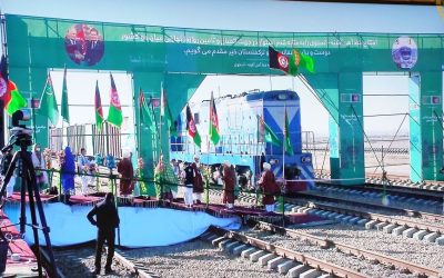 خط آهن آقینه ـ اندخوی افتتاح شد