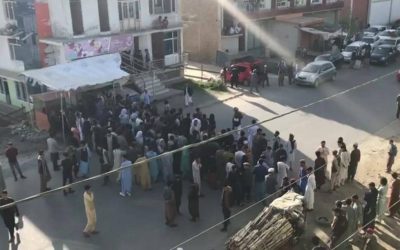 تجمع اعتراضی دانشجویان دانشگاه بدخشان در پیوند به نقض حریم خصوصی شان توسط محتسبان امر به معروف طالبان