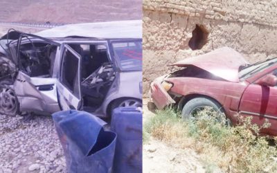 حادثه ترافیکی در بغلان وفاریاب دو تن را کشت و هشت دیگر را زخمی ساخت