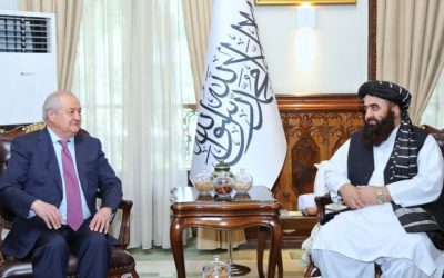 دیدار متقی با کاملوف؛ صحبت‌ها در محور تقویت ترانزیت میان کابل و تاشکنت