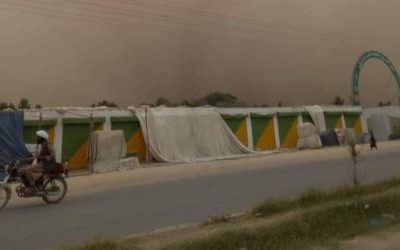 تندباد شدید در ولایت زابل خسارات مالی برجای گذاشت